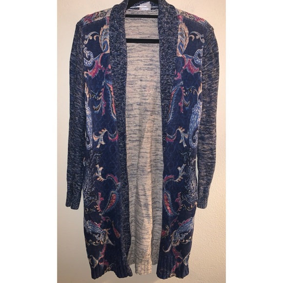 Chico’s Mixed Print Paisley Cardigan Size Small - Picture 4 of 7